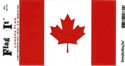 Canada Vinyl Decal . 3 1/2" x 4 3/4"