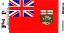 Manitoba Vinyl Decal . 3 1/2" x 4 3/4"