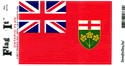 Ontario Vinyl Decal . 3 1/2" x 4 3/4"