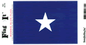 Bonnie Blue Vinyl Decal. 3 1/2" x 4 3/4"