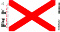 Alabama Vinyl Decal. 3 1/2" x 4 3/4"