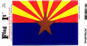 Arizona Vinyl Decal. 3 1/2" x 4 3/4"