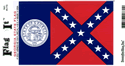 Georgia Vinyl Decal. 3 1/2" x 4 3/4"