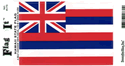 Hawaii Vinyl Decal . 3 1/2" x 4 3/4"