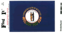 Kentucky Vinyl Decal . 3 1/2" x 4 3/4"