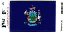 Maine Vinyl Decal . 3 1/2" x 4 3/4"