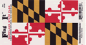 Maryland Vinyl Decal . 3 1/2" x 4 3/4"