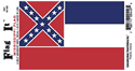 Mississippi Vinyl Decal. 3 1/2" x 4 3/4"