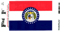 Missouri Vinyl Decal. 3 1/2" x 4 3/4"
