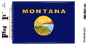 Montana Vinyl Decal . 3 1/2" x 4 3/4"