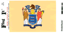 New Jersey Vinyl Decal . 3 1/2" x 4 3/4"