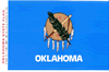 Oklahoma Vinyl Decal. 3 1/2" x 4 3/4"