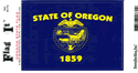 Oregon Vinyl Decal . 3 1/2" x 4 3/4"