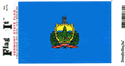 Vermont Vinyl Decal . 3 1/2" x 4 3/4"