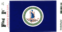 Virginia Vinyl Decal . 3 1/2" x 4 3/4"
