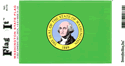 Washington Vinyl Decal. 3 1/2" x 4 3/4"