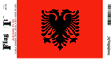 Albania Vinyl Decal. 3 1/2" x 4 3/4"