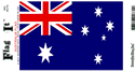 Australia Vinyl Decal. 3 1/2" x 4 3/4"