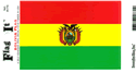 Bolivia Vinyl Decal . 3 1/2" x 4 3/4"