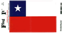 Chile Vinyl Decal . 3 1/2" x 4 3/4"