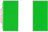 Nigeria Vinyl Decal . 3 1/2" x 4 3/4"