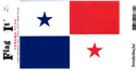 Panama Vinyl Decal . 3 1/2" x 4 3/4"
