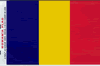 Romania Vinyl Decal . 3 1/2" x 4 3/4"