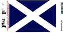 Scotland Cross Vinyl Decal - Image 2