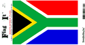 South Africa Vinyl Decal . 3 1/2" x 4 3/4"