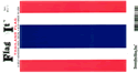Thailand Vinyl Decal. 3 1/2" x 4 3/4"