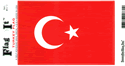 Turkey Vinyl Decal . 3 1/2" x 4 3/4"