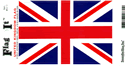 United Kingdom Vinyl Decal . 3 1/2" x 4 3/4"