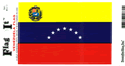 Venezuela Vinyl Decal . 3 1/2" x 4 3/4"