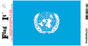 United Nations Vinyl Decal. 3 1/2" x 4 3/4"
