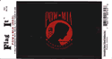 POW-MIA Red Vinyl Decal. 3 1/2" x 4 3/4"