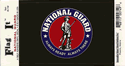 National Guard Vinyl Decal. 3 1/2" x 4 3/4"