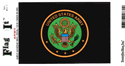 Army Seal Vinyl Decal. 3 1/2" x 4 3/4"