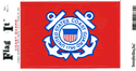 Coast Guard Seal Vinyl Decal. 3 1/2" x 4 3/4"