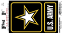 Army Logo Vinyl Decal. 3 1/2" x 4 3/4"
