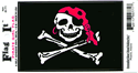 Pirate Girl Vinyl Decal. 3 1/2" x 4 3/4"