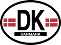 Denmark Oval Reflective Decal