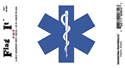 EMS Vinyl Decal . 3 1/2" x 4 3/4"