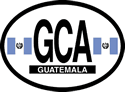 Guatemala Oval Reflective Decal