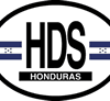 Honduras Oval Reflective Decal