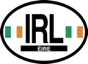 Ireland Oval Reflective Decal