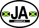 Jamaica Oval Reflective Decal