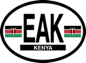 Kenya Oval Reflective Decal