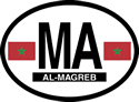 Morocco Oval Reflective Decal