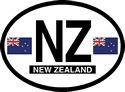 New Zealand Oval Reflective Decal