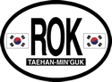 Korea, South Oval Reflective Decal